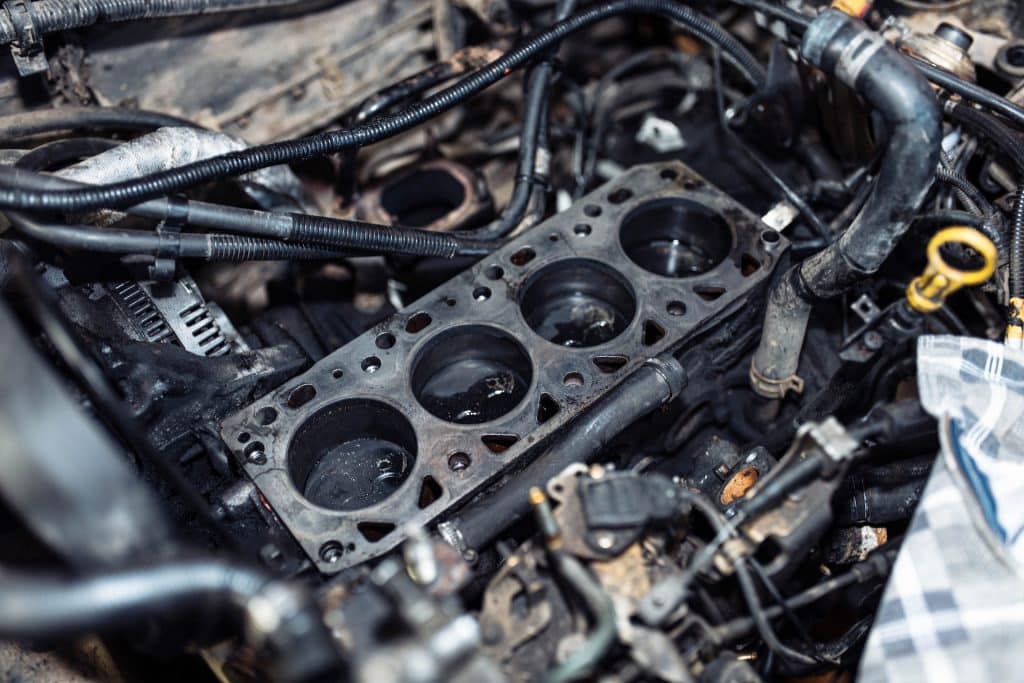 Engine gasket blown